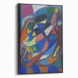 Black and white landscape art painting on framed canvas, featuring a vintage poster style, ideal for bedroom decor.