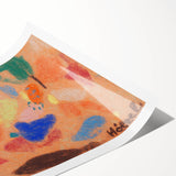 Extra large wall art featuring line art flowers in black and white, printed on rolled canvas.