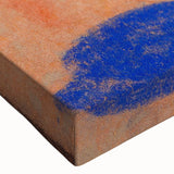 Large art depicting a black and white landscape painting on stretched canvas, ideal for bedroom wall decor.