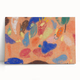 Large black and white abstract design on stretched canvas, suitable as kitchen wall art or bedroom decor.