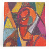 Large black and white abstract design on stretched canvas, ideal for kitchen wall art or bedroom ambiance.