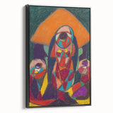 Black and white vintage poster art of a landscape on framed canvas, suitable for bedroom wall decor.