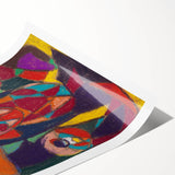 Extra large wall art featuring line art flowers in black and white on a rolled print, suitable for large living room decor.