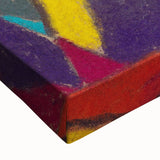 Large art, black and white landscape painting on stretched canvas, ideal for bedroom wall decor.