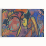 Black and white abstract design on large stretched canvas, ideal for kitchen wall art.