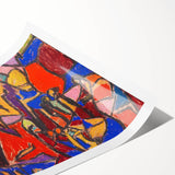 Extra large wall art featuring line art flowers in monochrome, printed on rolled canvas, ideal for large living room decor.