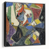 Black and white landscape art painting on framed canvas, featuring vintage poster art style, ideal for bedroom wall decor.