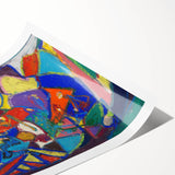 Extra large wall art featuring line art flowers in neutral tones on rolled canvas, suitable for large living room decor.