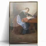 Mid-century modernist art featuring abstract shapes in earth tones on a large acrylic print, suitable for nursery wall decor.