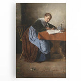 Large black and white abstract design on stretched canvas, suitable for kitchen art.