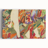 Large black and white abstract canvas art featuring dynamic geometric shapes, ideal for kitchen wall art.