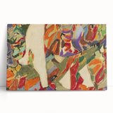 Black and white abstract design on stretched canvas, ideal for kitchen wall art or bedroom ambiance.