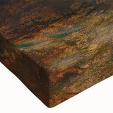 Large art on stretched canvas depicting a black and white abstract landscape, ideal for bedroom wall decor.