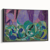 Black and white landscape art painting on a framed canvas, featuring a vintage poster style, ideal for bedroom decor.