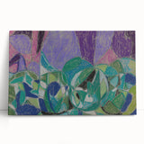 Abstract black and white composition on large stretched canvas, ideal for kitchen wall art or bedroom ambiance.