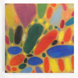 Large black and white abstract art on stretched canvas, suitable for kitchen wall art.