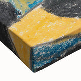 Black and white landscape art painting on large stretched canvas, featuring minimalist style, ideal for bedroom wall decor.