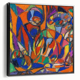 Black and white landscape art painting on framed canvas, featuring a vintage poster style, ideal for bedroom wall decor.