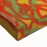 Large art of a black and white abstract landscape on stretched canvas, suitable for bedroom wall decor.