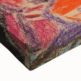 Large art featuring a black and white abstract landscape on stretched canvas, suitable for bedroom wall decor.