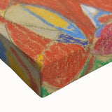 Large art depicting a black and white landscape painting on stretched canvas, ideal for bedroom wall decor.