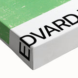 Large art depicting a black and white landscape painting on stretched canvas, suitable for bedroom wall decor.