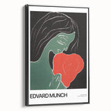 Black and white landscape art painting on framed canvas, featuring a vintage poster style, ideal for bedroom wall decor.