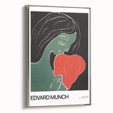 Framed canvas of a vintage-style landscape painting featuring vibrant colors on a black background.