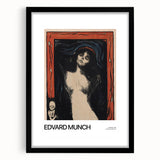 Extra large abstract art print featuring vibrant, colorful textures on a black framed canvas, ideal for living room decor.