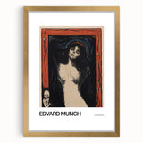 Extra large abstract art print featuring textured design in muted earth tones on a gold-framed canvas.