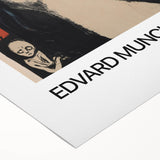 Art deco poster featuring abstract shapes in muted gold and black, printed on rolled canvas, suitable for dining room walls.