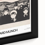 Extra large framed canvas featuring a black textured background with vibrant, colorful abstract shapes.