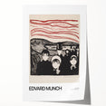 Extra large rolled print of Edvard Munch's floral artwork in muted colors, ideal for art wall dining room or bathroom.