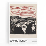 Large black and white abstract canvas depicting dynamic brush strokes, ideal for kitchen wall art.