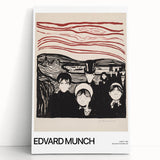 Black and white abstract design on stretched canvas, ideal for kitchen wall art or bedroom ambiance.