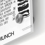 Large abstract wall art by Edvard Munch in mid-century modernist style, featuring muted colors on acrylic glass.