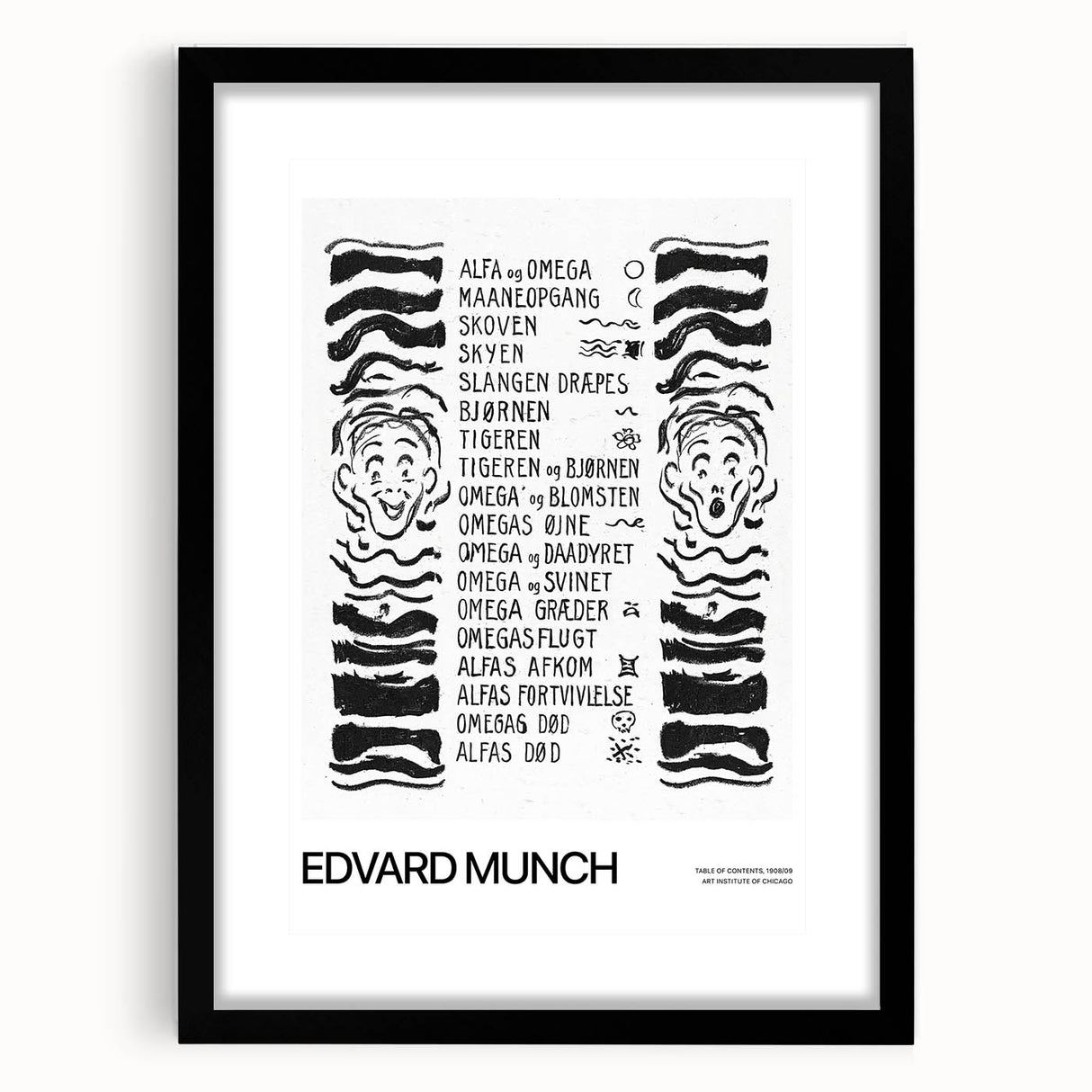 Extra large abstract art print featuring textured, colorful brush strokes on a black framed canvas.