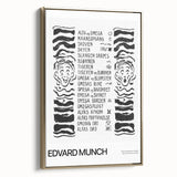 Framed canvas of a vintage-style landscape painting in muted earth tones, ideal for bedroom wall art.