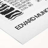 Art deco poster featuring a geometric pattern in black and gold on a rolled canvas, suitable for dining room decor.