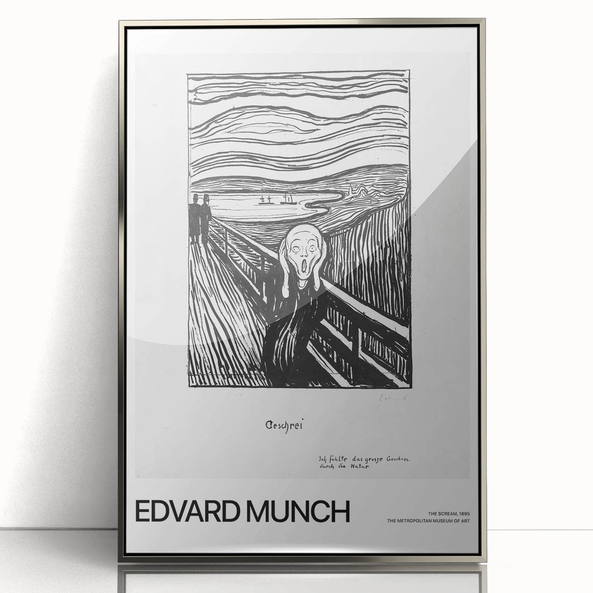 Mid-century modernist art depicting abstract figures in muted earth tones, framed acrylic, ideal for nursery wall art.