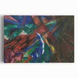 Black and white abstract design on large stretched canvas, ideal for kitchen wall art.