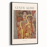 Black and white vintage poster art featuring a landscape painting on framed canvas, suitable for bedroom decor.