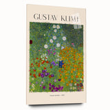 Large abstract wall art depicting Gustav Klimt's design in vibrant gold and black hues on acrylic glass.