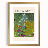 Extra large wall art for living room featuring an abstract art print of textured shapes in gold and black, framed with a mat.