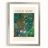 Textured abstract art print featuring swirling gold and teal patterns on a silver-framed canvas, suitable for bedroom decor.