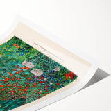 Extra large wall art featuring line art flowers in muted gold and green tones on rolled canvas.