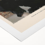 Art deco poster featuring geometric patterns and gold accents on rolled canvas, suitable for dining room wall art.