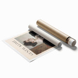 Extra large floral art on rolled canvas, featuring muted gold and green tones, ideal for classy bathroom wall art.