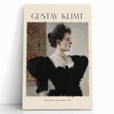 Black and white abstract portrait on stretched canvas, ideal for kitchen wall art or bedroom ambiance.