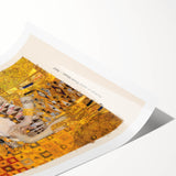 Extra large wall art featuring line art flowers in muted gold and black tones on a rolled canvas.